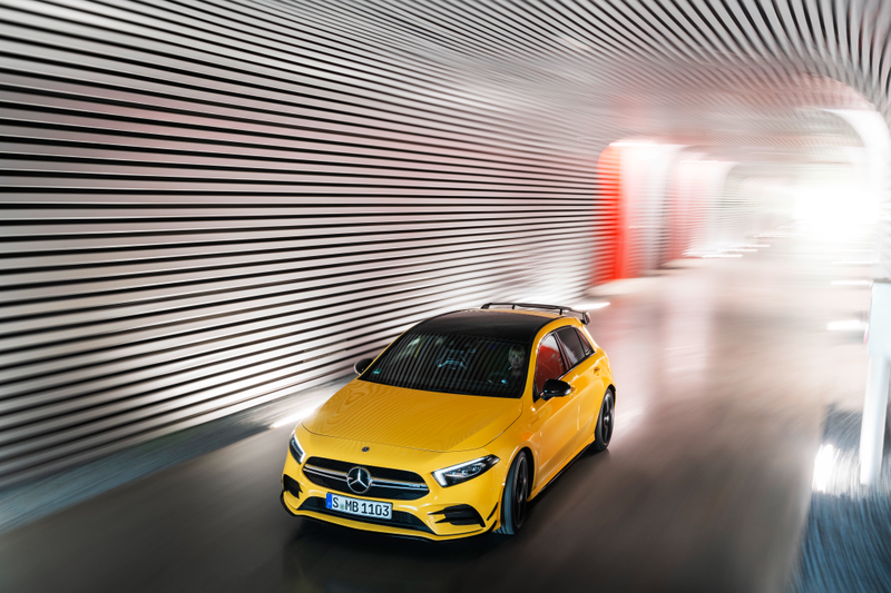 Illustration for article titled 2019 Mercedes-AMG A35: Benz's New Hot Hatch Has Toys for Your Next Track Day